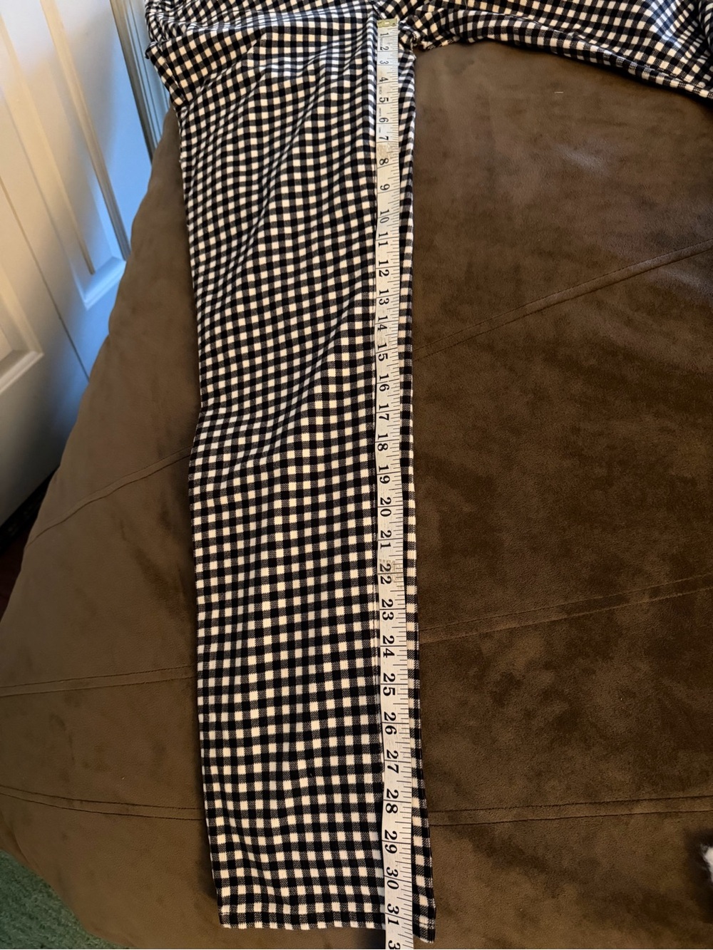 Talbots Black and White corduroy, straight pants - Picture 10 of 11